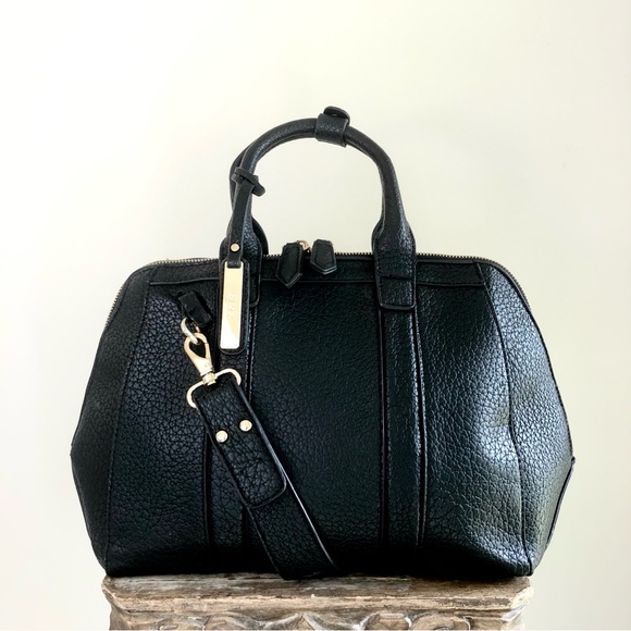 Kenzie Bag Black Tote Shoulder Gold-Tone Faux Leather Strap Medium Crossbody - Picture 16 of 16